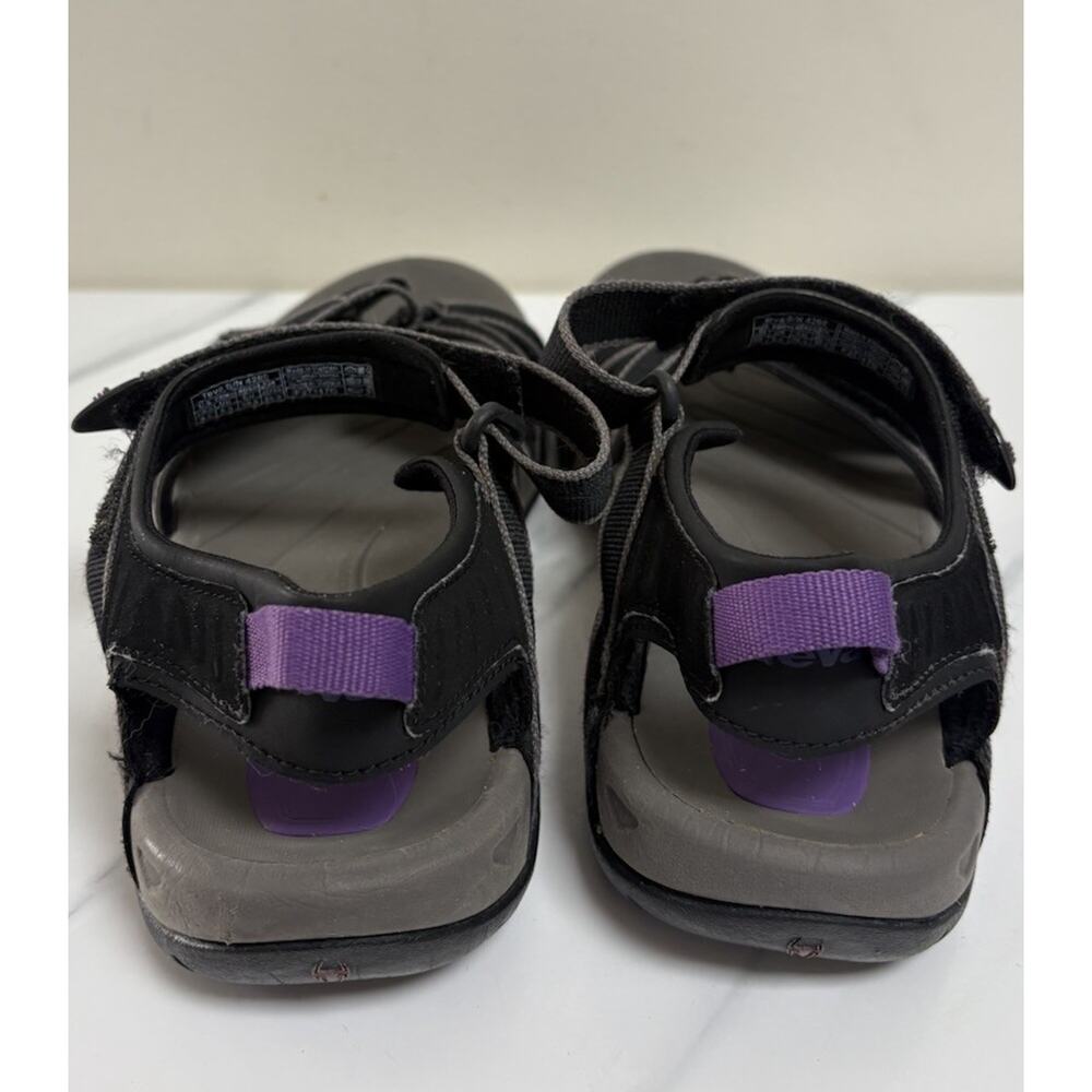 Teva Tirra 4266 Womens Hiking Sandals Black Purple Size 8.5 Outdoor Comfort - Picture 5 of 8